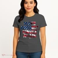 Make America Swole Again 4th of July USA Flag Women's T-Shirt thumb 4