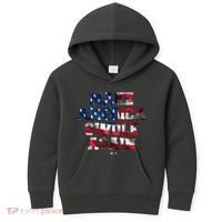 Make America Swole Again 4th of July USA Flag Kids Hoodie thumb 0