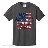 Make America Swole Again 4th of July USA Flag Kids T-Shirt thumb 0