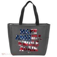 Make America Swole Again 4th of July USA Flag Tote Bag thumb 0