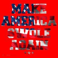Make America Swole Again 4th of July USA Flag Santa Hat thumb 1