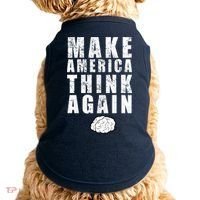 Make America Think Again Doggie Tank thumb 0