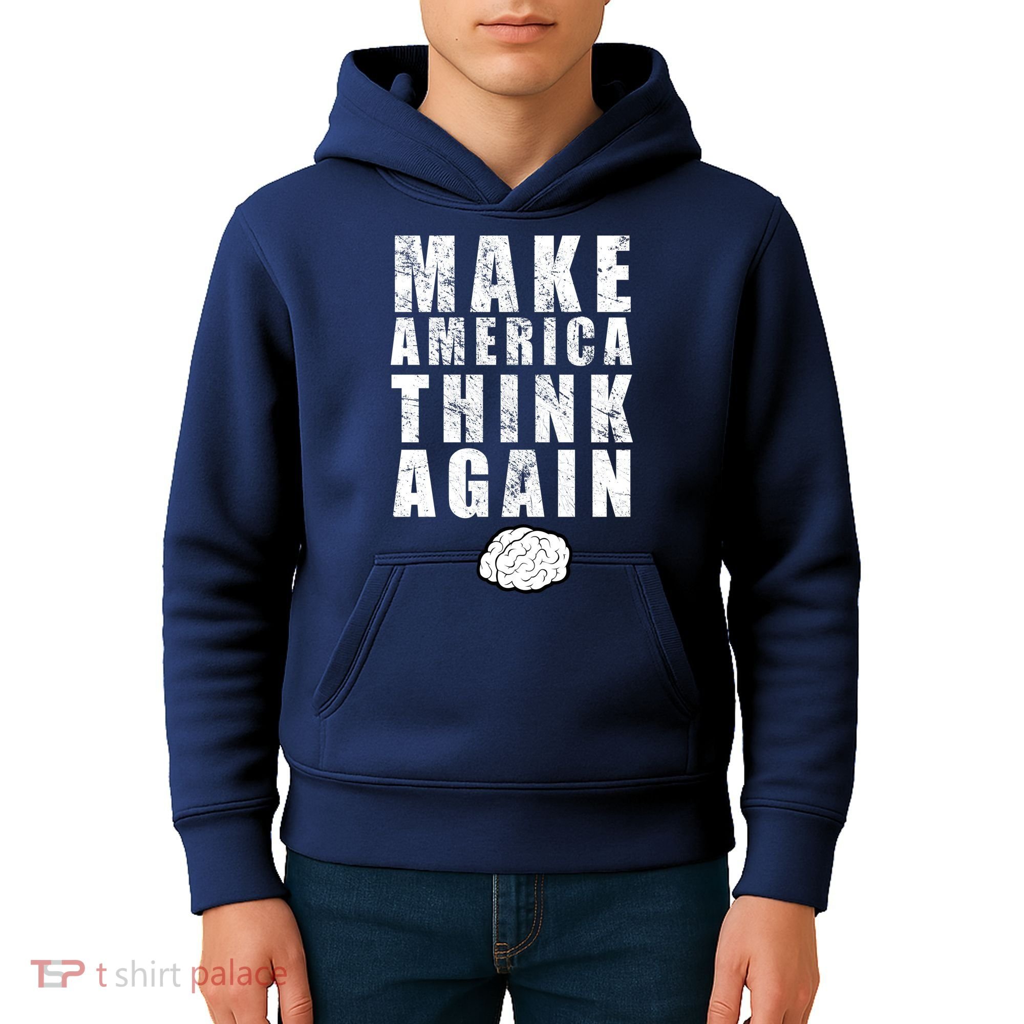 Make America Think Again Kids Hoodie