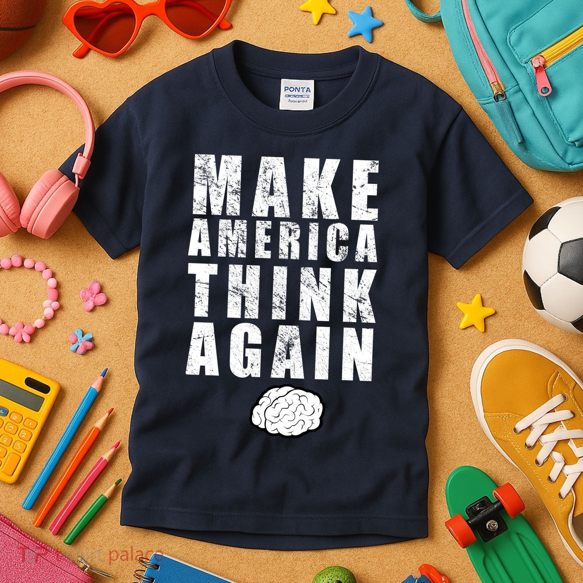 Make America Think Again Kids T-Shirt