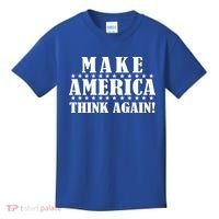 Make America Think Again! Anti Donald Trump Kids T-Shirt thumb 0