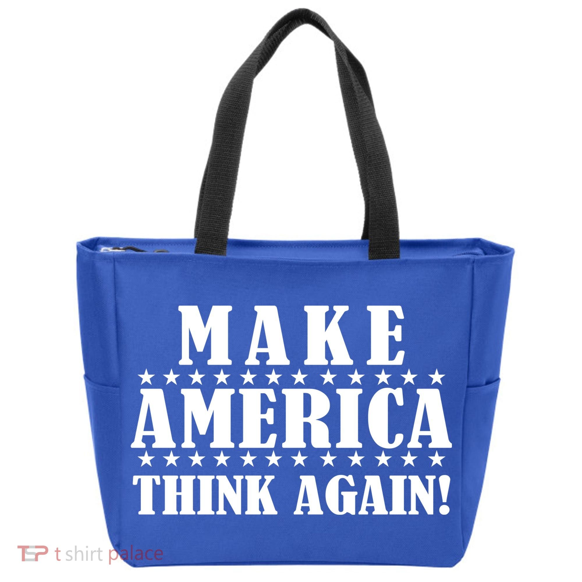 Make America Think Again! Anti Donald Trump Tote Bag