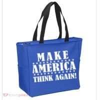 Make America Think Again! Anti Donald Trump Tote Bag thumb 2