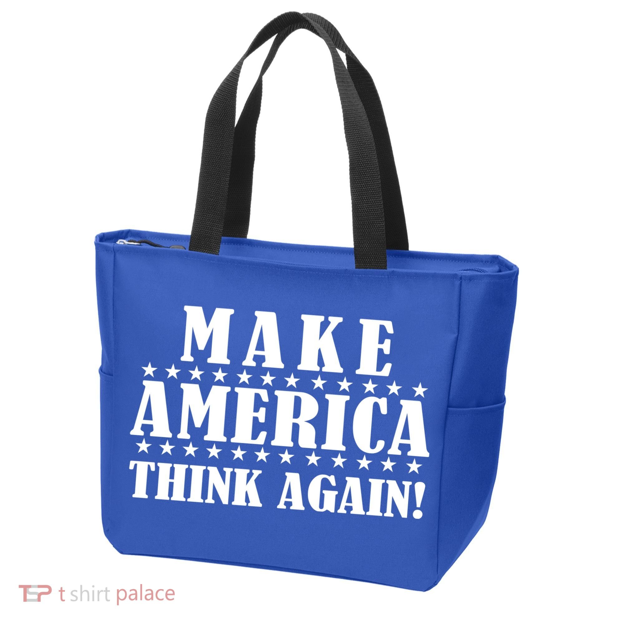Make America Think Again! Anti Donald Trump Tote Bag