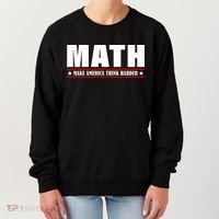 Make America Think Harder Funny Math Women's Sweatshirt thumb 0