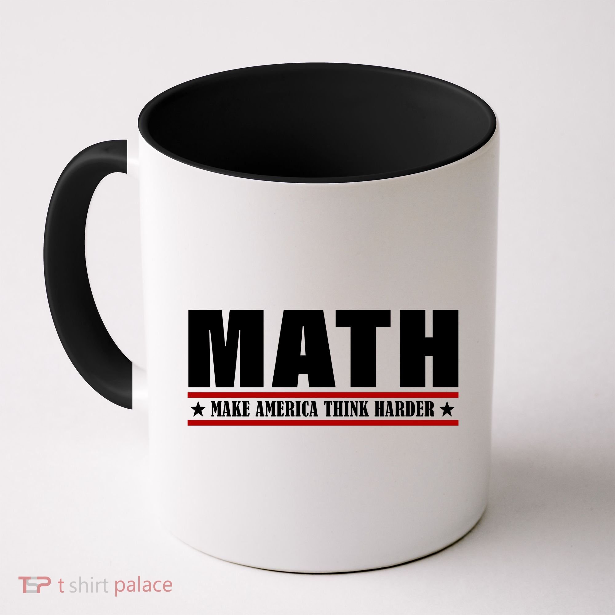 Make America Think Harder Funny Math Coffee Mug