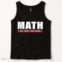 Make America Think Harder Funny Math Tank Top thumb 2
