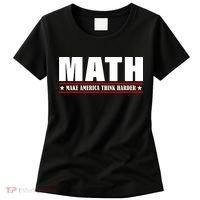Make America Think Harder Funny Math Women's T-Shirt thumb 0