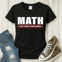 Make America Think Harder Funny Math Women's T-Shirt thumb 3