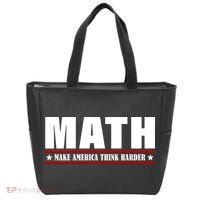 Make America Think Harder Funny Math Tote Bag thumb 0