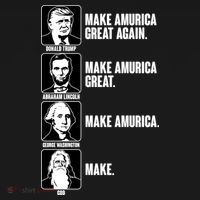 Make AMURICA Great Again Historic Presidents Polo thumb 3