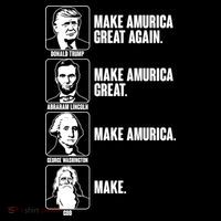 Make AMURICA Great Again Historic Presidents Women's Hoodie thumb 2