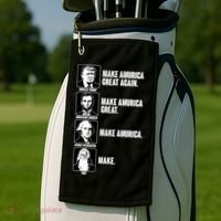 Make AMURICA Great Again Historic Presidents Golf Towel thumb 2