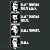 Make AMURICA Great Again Historic Presidents Sweatshirt thumb 2