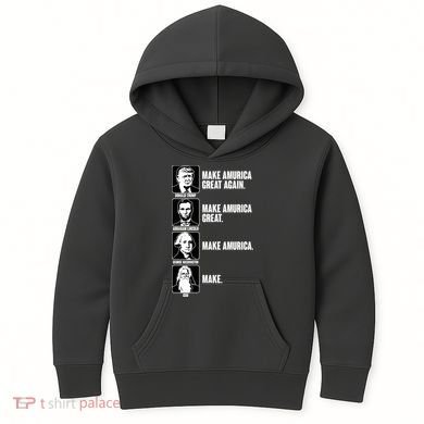 Make AMURICA Great Again Historic Presidents Kids Hoodie
