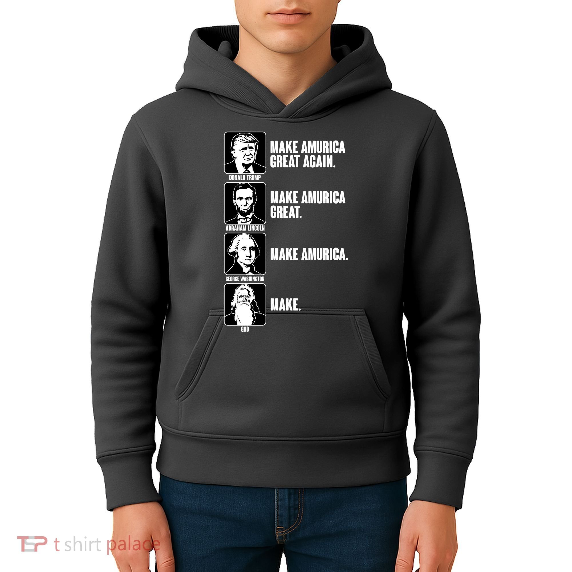 Make AMURICA Great Again Historic Presidents Kids Hoodie