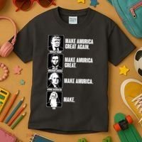 Make AMURICA Great Again Historic Presidents Kids T-Shirt thumb 3
