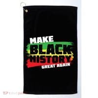 Make Black History Great Again Golf Towel thumb 0