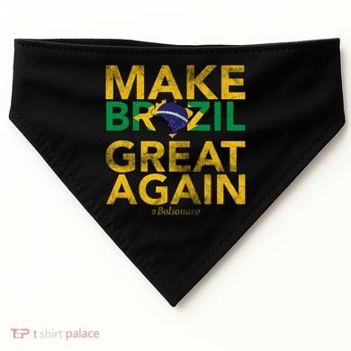 Make Brazil Great Again Jair Bolsonaro USA-Made Doggie Bandana