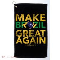 Make Brazil Great Again Jair Bolsonaro Golf Towel thumb 0
