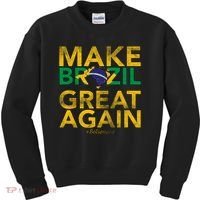 Make Brazil Great Again Jair Bolsonaro Kids Sweatshirt thumb 0