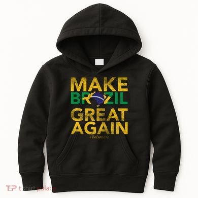 Make Brazil Great Again Jair Bolsonaro Kids Hoodie