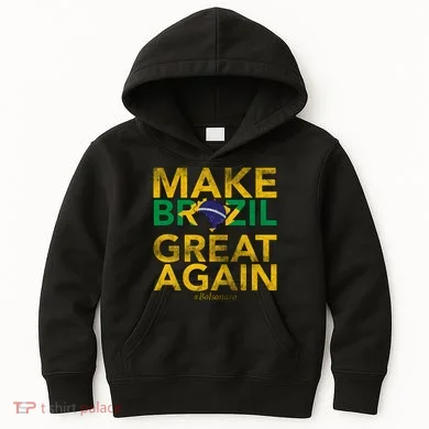 Make Brazil Great Again Jair Bolsonaro Kids Hoodie