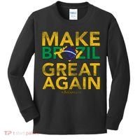 Make Brazil Great Again Jair Bolsonaro Kids Long Sleeve Shirt thumb 0