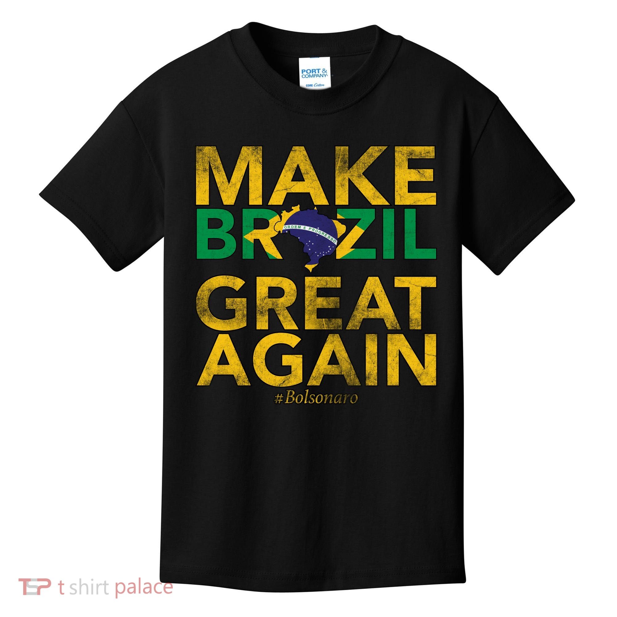 Make Brazil Great Again Jair Bolsonaro Kids T-Shirt