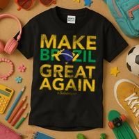 Make Brazil Great Again Jair Bolsonaro Kids T-Shirt thumb 3