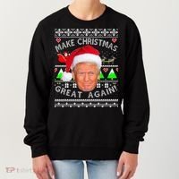 Make Christmas Great Again! Donald Trump Ugly Christmas Sweater Women's Sweatshirt thumb 0