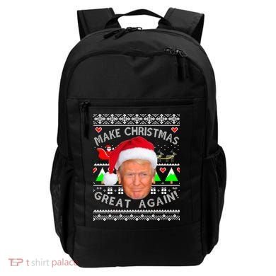 Make Christmas Great Again! Donald Trump Ugly Christmas Sweater Backpack