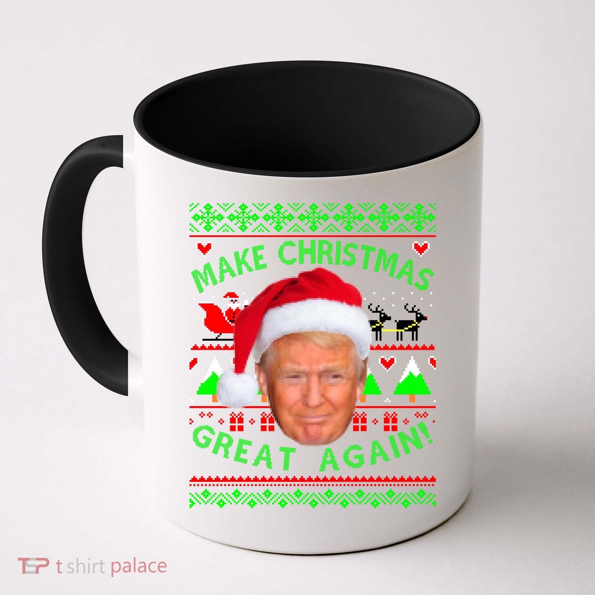 Make Christmas Great Again! Donald Trump Ugly Christmas Sweater Coffee Mug