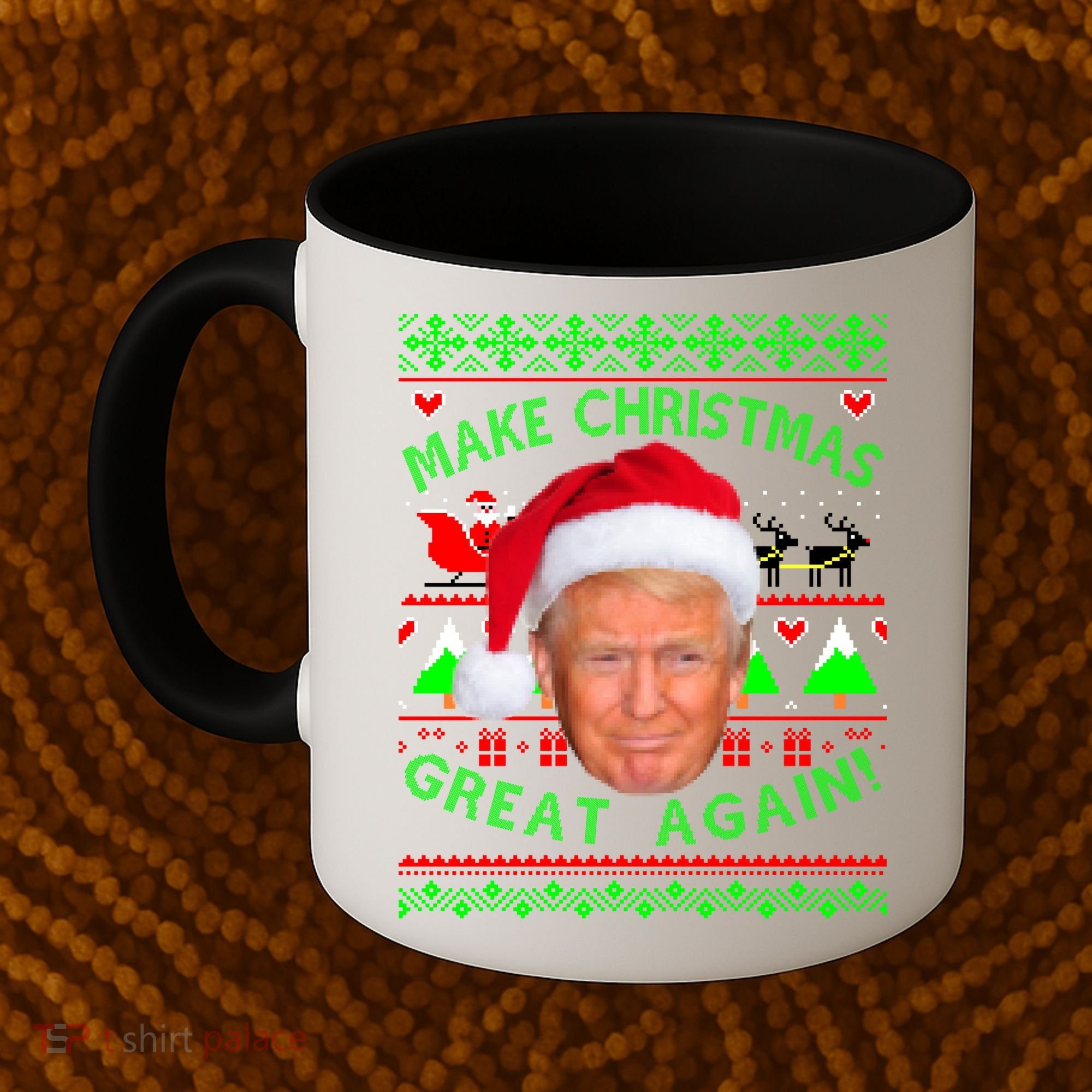 Make Christmas Great Again! Donald Trump Ugly Christmas Sweater Coffee Mug