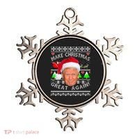 Make Christmas Great Again! Donald Trump Ugly Christmas Sweater Ornament thumb 0
