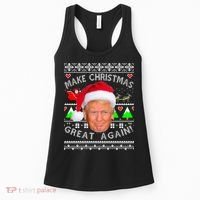 Make Christmas Great Again! Donald Trump Ugly Christmas Sweater Women's Tank Top thumb 0