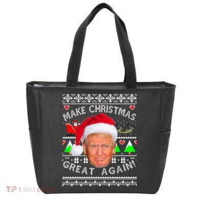 Make Christmas Great Again! Donald Trump Ugly Christmas Sweater Tote Bag