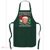 Make Christmas Great Again! Donald Trump Ugly Christmas Sweater Apron thumb 0