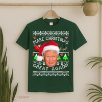 Make Christmas Great Again! Donald Trump Ugly Christmas Sweater T-Shirt thumb 2