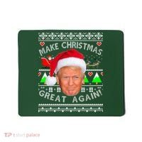 Make Christmas Great Again! Donald Trump Ugly Christmas Sweater Mousepad thumb 0