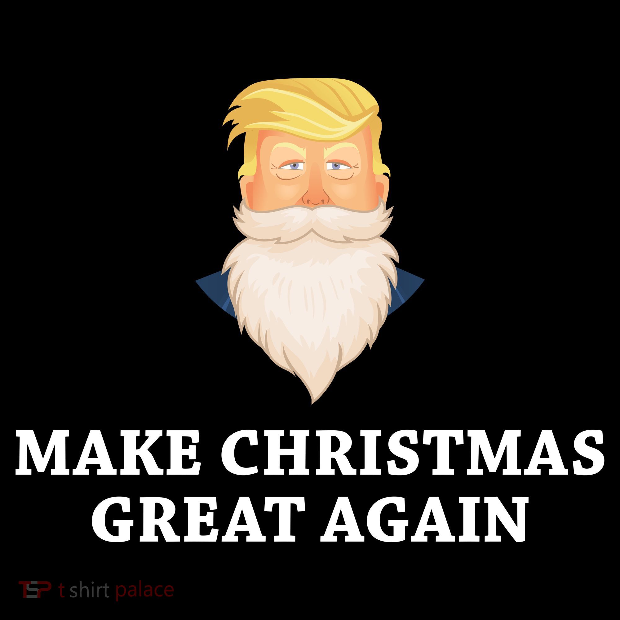 Make Christmas Great Again Santa Beard Trump Backpack