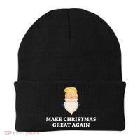 Make Christmas Great Again Santa Beard Trump Beanie thumb 0