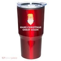 Make Christmas Great Again Santa Beard Trump Tumbler thumb 0