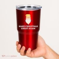 Make Christmas Great Again Santa Beard Trump Tumbler thumb 2