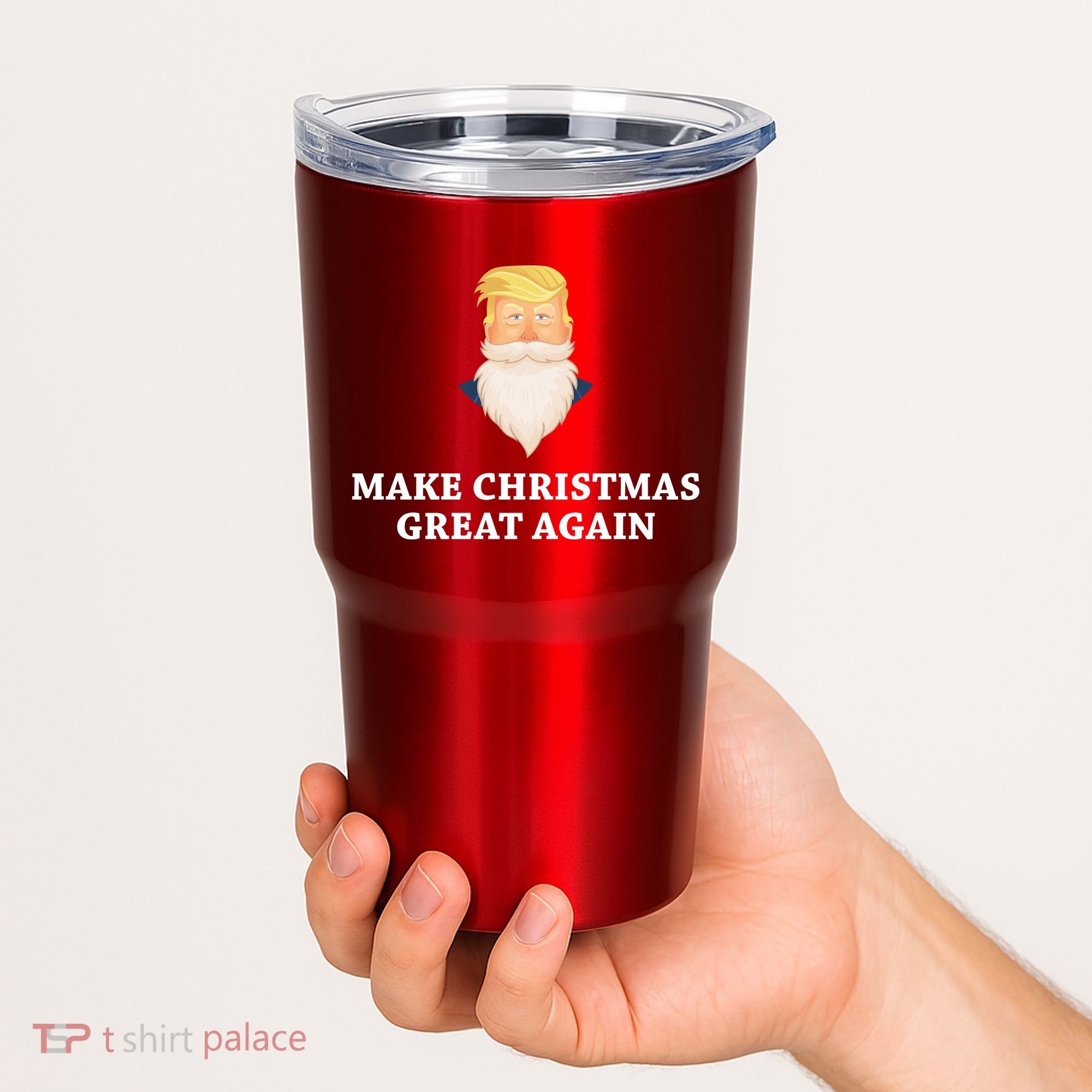Make Christmas Great Again Santa Beard Trump Tumbler