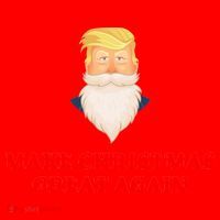 Make Christmas Great Again Santa Beard Trump Santa Hat thumb 1